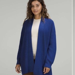 NWT Lululemon Merino Wool-Blend Ribbed Long Wrap Sweater